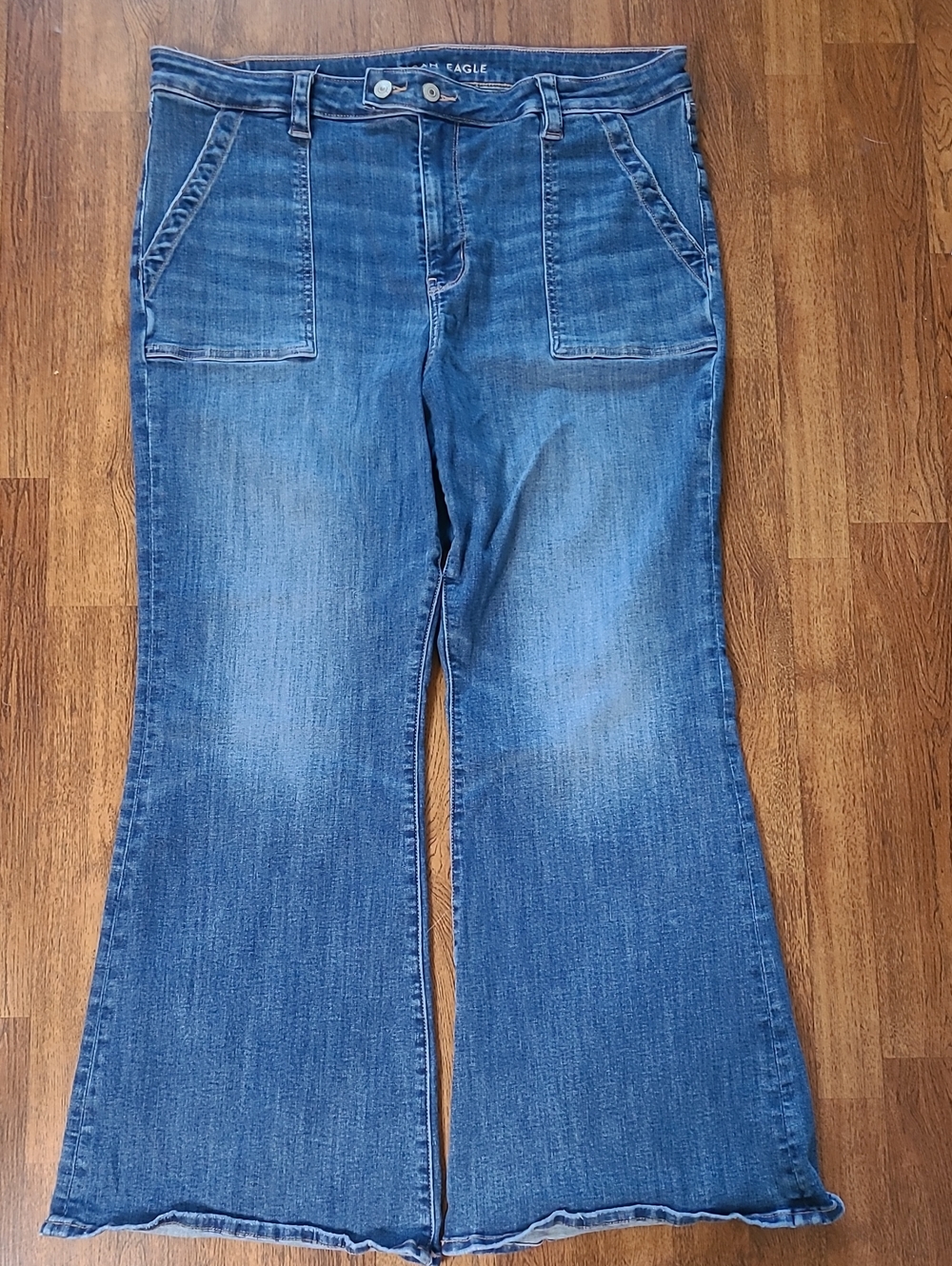 American Eagle Outfitters Faded Blue Flare Jeans